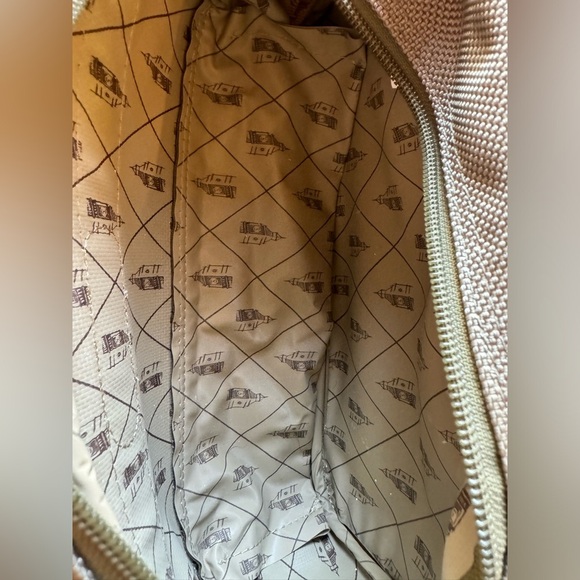 LONDON FOG Men’s Dusty Sage Grey Toiletry Travel Bag w/ Brown Piping - Picture 7 of 14